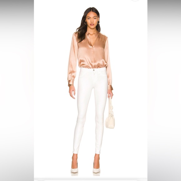 L'AGENCE Denim - L'AGENCE Marguerite High Rise Skinny in Blanc Jeans